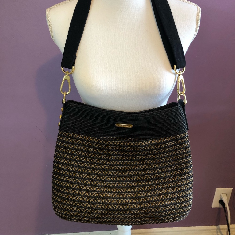 ERIC JAVITS Handbag Purse Woven EUC